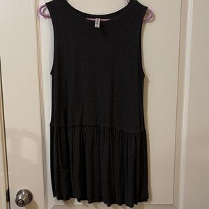 Zenana Black Flowy Tank Top